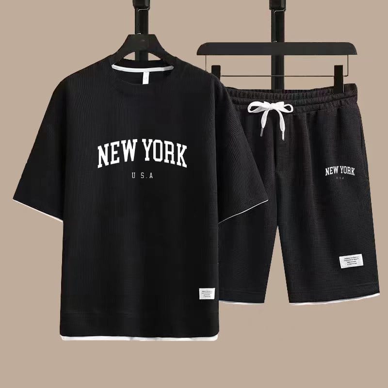 New York Half Pant & T-Shirt Combo Set