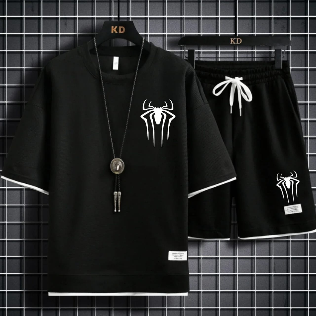Spider Half Pant & T-Shirt Combo Set