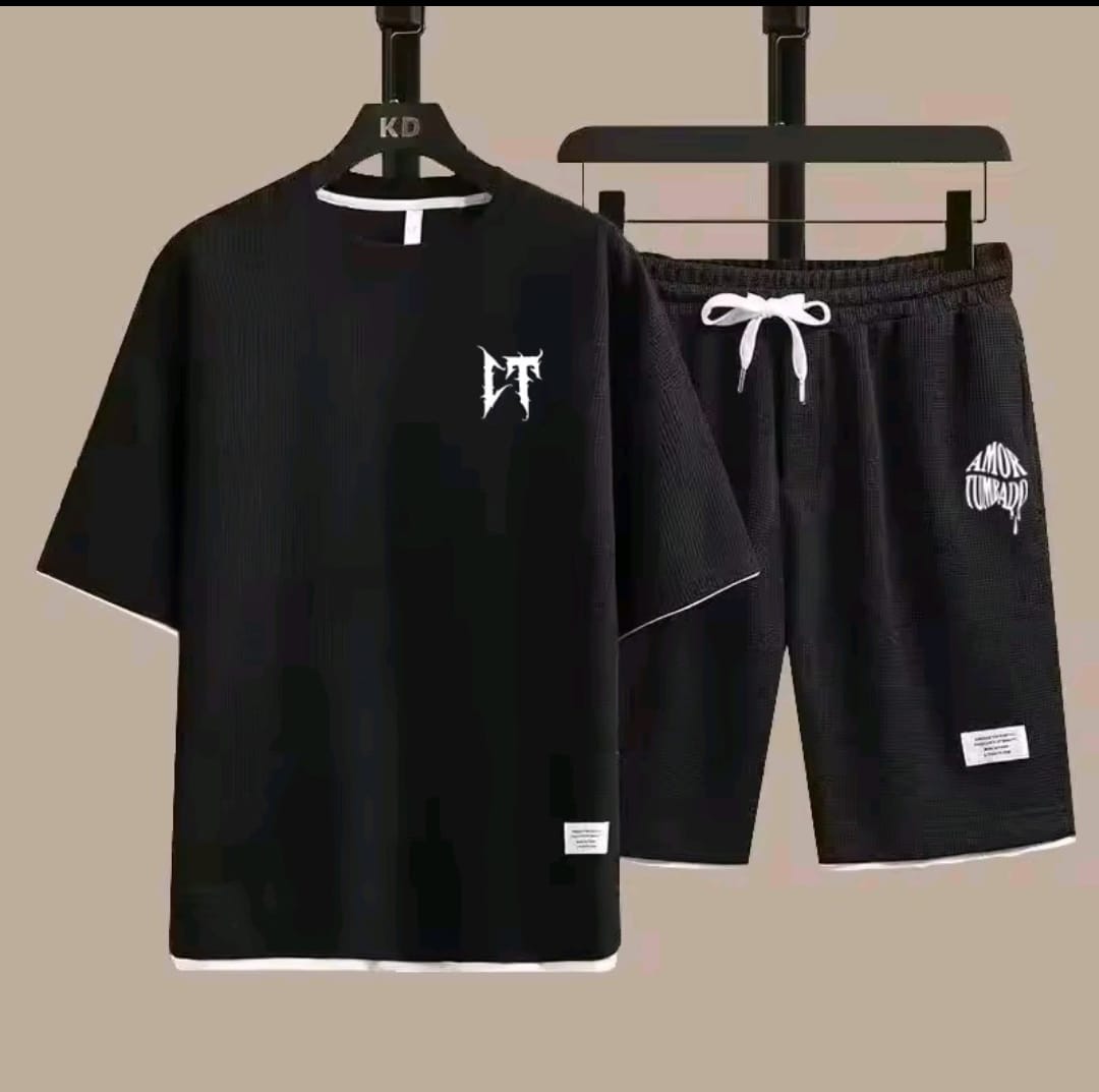 Simple Half Pant & T-Shirt Combo Set